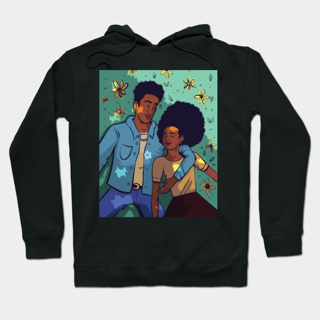 Dark Skinned Lovers (Summer Shade) Hoodie by JAR THINGS AND STUFF